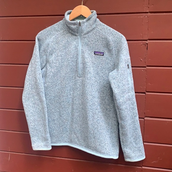 Patagonia Sweaters - Patagonia Better Sweater Quarter Zip Glacier Blue